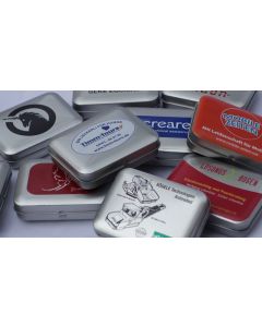 Preisbeispiel: Digitaldruck auf Scharnierdeckeldose 80x60x35mm (160Stk.) - Art.2003