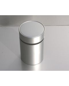 Premium Runddose mit Innendeckel, Ø75x117mm, silbermatt - Art.9062