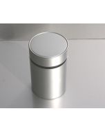 Premium Runddose mit Innendeckel, Ø75x117mm, silbermatt - Art.9062